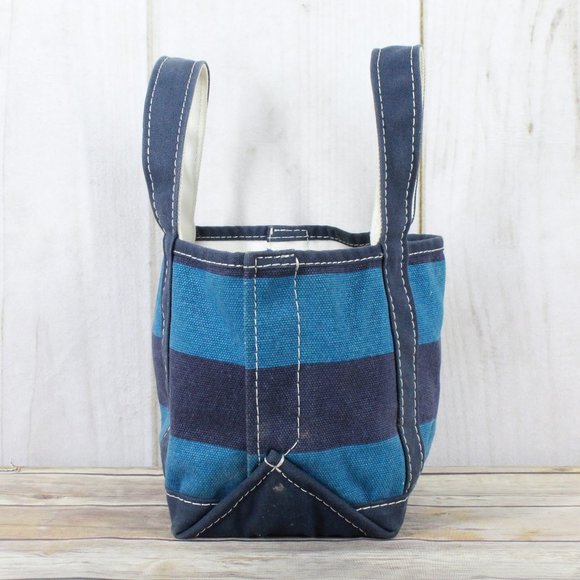 LL BEAN Boat & Tote Canvas Tote Handbag Small - Picture 2 of 9